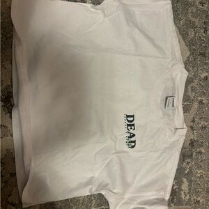 Gymshark White Crop Top with Minimalist Design